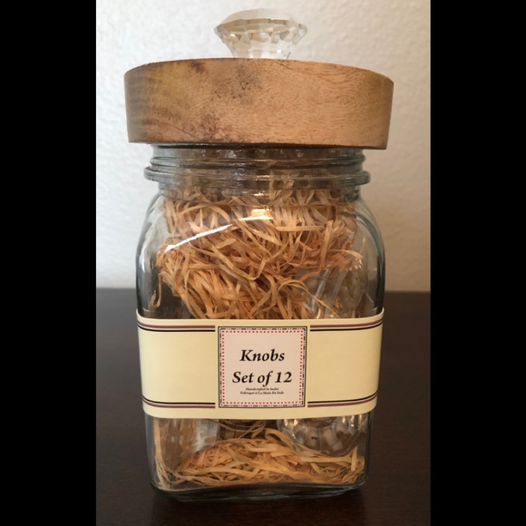 NWT Set Of 12 Clear Crystal Knobs - Picture 1 of 3